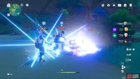 Her charge attack can hit multiple enemies for multiple hits.