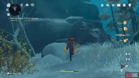 Climb the mountain to reach the quest objective