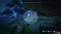 then use the memento lens to scan all of the smaller statues with glowing eyes.