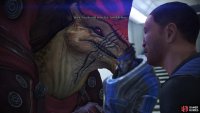 After learning about Wrex from Barla Von or Garrus, you&rsquo;ll find him doubling down on his threats at C-Sec Academy.