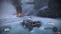 Once across the bridge you&rsquo;ll have to shoot down a Geth Armature.