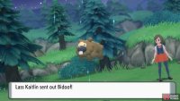 Kaitlin sends out Bidoof.