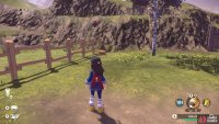 Bidoof 2 is nibbling the far end of the pasture fence.