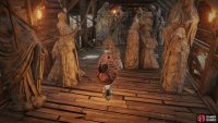 look to the left on the statue bridge outside the boss room