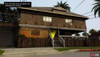 The house with the yellow marker is your own place