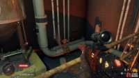 The second valve can be found in the back left corner of the room.