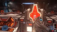 When all the enemies are dead, try to disable the stasis beam on the bridge.