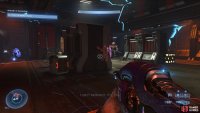 Use Threat Sensor to highlight the location of stealth enemies and prepare to fight the elite brutes.