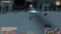 Follow her with a sprint to the end of the quest!