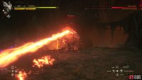 It will begin with two fire laser attacks, one vertical and one horitzontal.