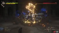 Get out of the circle before the giant fist comes out of the ground.