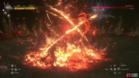 It will use Fiery Impact after the melee combo in the first phase.