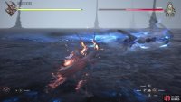 and a diving, spinning charge attack.