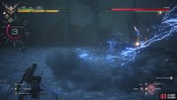 If you see an electric sword, then be prepared for the Retreating Slash.