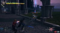 The Rising Slash Combo is a twofold attack. For the first attack, the !Dragoon will leap into the air before slamming down at you.
