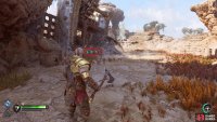 You can find the second Nornir Chest in front of you to the right when you get on the island. Make a note of the runes on the side of the chest.
