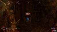 The N brazier is easy to ignite opposite the Nornir Chest.