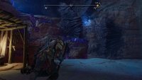 With the hive structure destroyed, you can climb the exposed wall here.