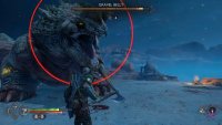 Be ready to dodge or interrupt the melee horn attack.