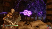 Connect Sigil Arrows to the oil spill, then ignite one of them with the Blades of Chaos.