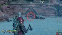 Smash through a wall below The Elven Sanctum to find a hidden passage,
