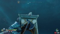 then toss the Leviathan Axe at a fire pot above the Nornir Chest.