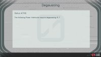 Use the lab above Raphael to start Degaussing and press the switches displayed.