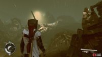 You will see a downed ship in the distance where Kaiser is hidden.