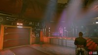 After she&rsquo;s made the announcement, head through the large red door to start the mission.