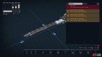 Ships can only be 40 meters (or 9 1x1 habs) long, wide or tall.