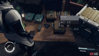 Once the elevator lands, there is a weapon cache to the left.
