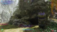 you will find a cave along the river