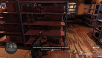 Skirt around the building and find a suitable location to plant your rat bomb.