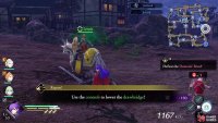 Use the switch located on the minimap to lower the drawbridge and get Leonie to the stronghold