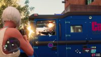 politely ask the driver to vacate the vehicle,