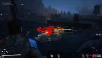wait at one for the drone to land, and recharge its shield.