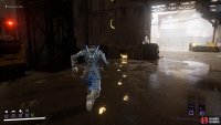 Follow the footprints to a another nearby warehouse.