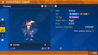 Caught Greninja Stats Screen (1/3) 