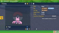 Gligar stats screen 1
