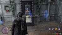 Directly next to the Floo Flame is a quest piece that awards a page.