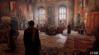 The stately aesthetic of the Hogwarts Legacy Gryffindor Common Room stands out. Image via Warner Brothers.
