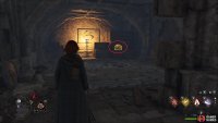 After defeating the goblin boss Pergit in the throne room, head up the western stairs to find the chest behind a magical wall at the end of the balcony.
