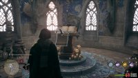Get the key from the top of the castle with level 3 lock picking, then bring it to the locked door on the floor below the headmasters to get this.