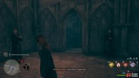 Lighting them all quickly will open a door to the Scriptorium.