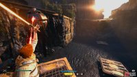 Use a Roller Mine to break the dam and raise the tar level here