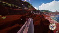 Follow the pipes to the one on the hill