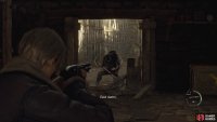 The brute will burst through the barn doors a short while after you enter it.