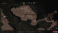 The location of the third blue medallion in the fish farm.