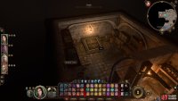 Head to the back of the area to find the hatch to the sewers.