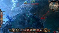 Further on, you&rsquo;ll reach an area glowing with a blue hue. There is a quest down the vines to your right, or the Bark which you come for straight ahead.